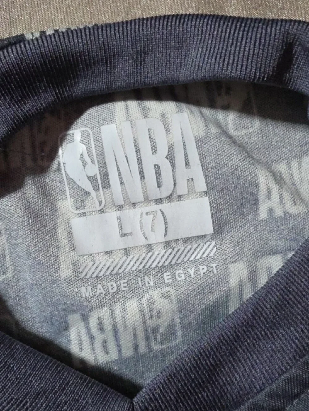 NBA Black and White All-Over Logo Tank & Shorts Set